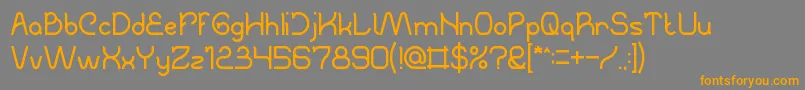 TheCreation Font – Orange Fonts on Gray Background