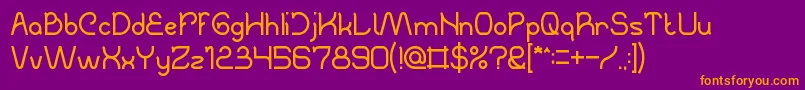 TheCreation Font – Orange Fonts on Purple Background