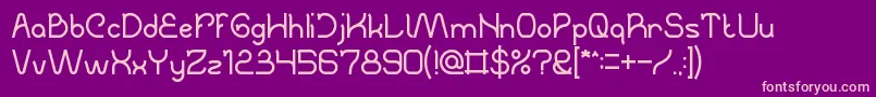 TheCreation Font – Pink Fonts on Purple Background