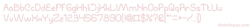 TheCreation Font – Pink Fonts on White Background