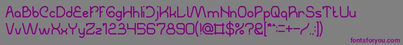 TheCreation Font – Purple Fonts on Gray Background