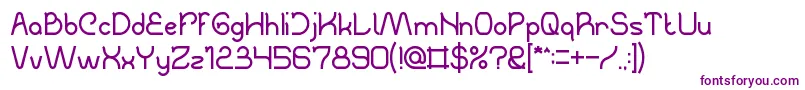 TheCreation Font – Purple Fonts on White Background