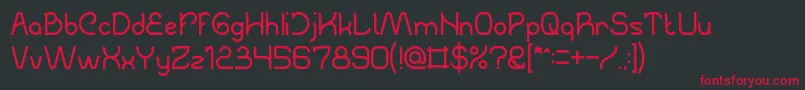 TheCreation Font – Red Fonts on Black Background