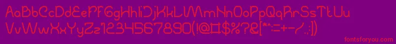 TheCreation Font – Red Fonts on Purple Background