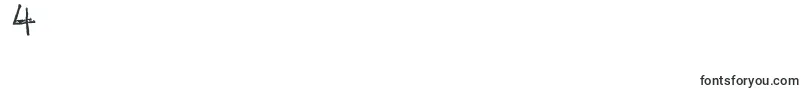 LostAndFound-Schriftart – Schriften für die Ziffer 4