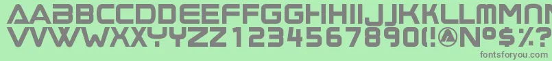 Boombox2 Font – Gray Fonts on Green Background