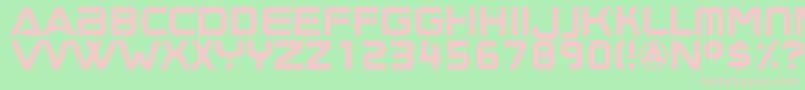 Boombox2 Font – Pink Fonts on Green Background