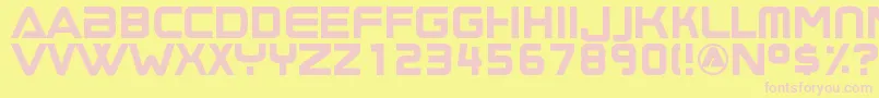 Boombox2 Font – Pink Fonts on Yellow Background