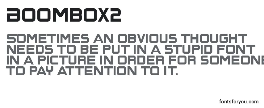 Boombox2 Font