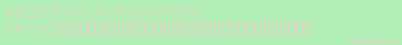 RealHorrorShow Font – Pink Fonts on Green Background