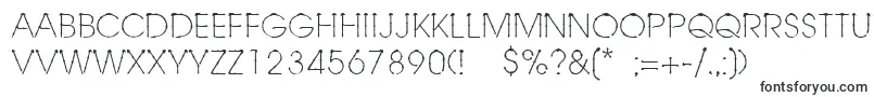 Linotypeschachtelhalm-fontti – Tietyt fontit