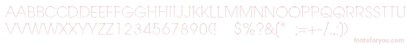 Linotypeschachtelhalm Font – Pink Fonts on White Background