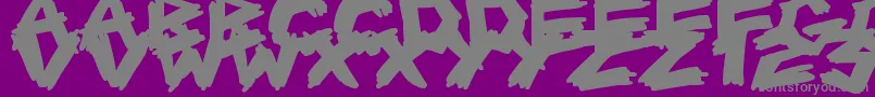 ScrapbookScribblers Font – Gray Fonts on Purple Background