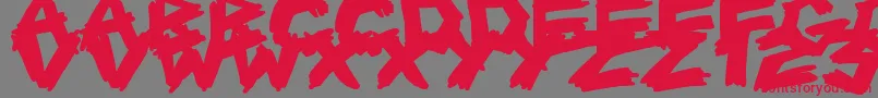 ScrapbookScribblers Font – Red Fonts on Gray Background