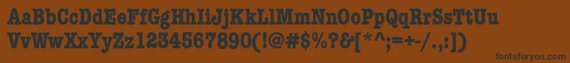 フォントAmtypewritercditcttРџРѕР»СѓР¶РёСЂРЅС‹Р№ – 黒い文字が茶色の背景にあります