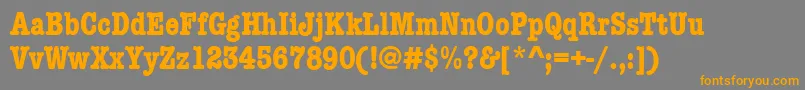 Fonte AmtypewritercditcttРџРѕР»СѓР¶РёСЂРЅС‹Р№ – fontes laranjas em um fundo cinza