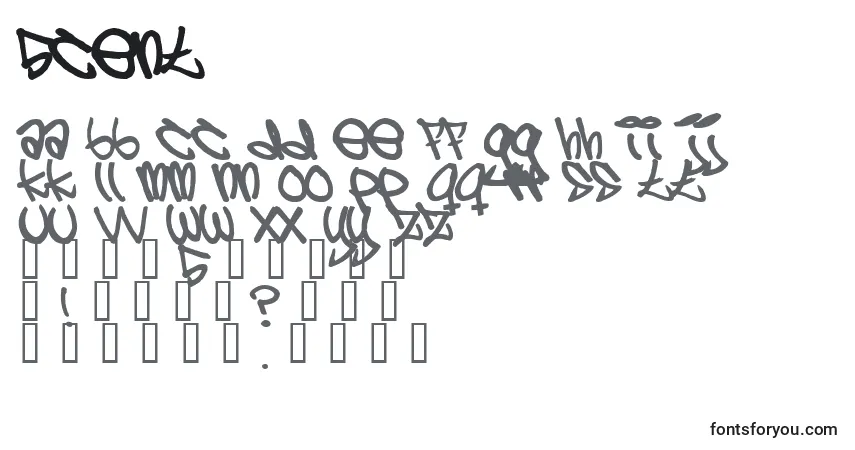 Schriftart 5cent – Alphabet, Zahlen, spezielle Symbole