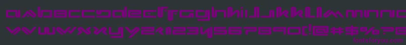 Xephyrexpand Font – Purple Fonts on Black Background