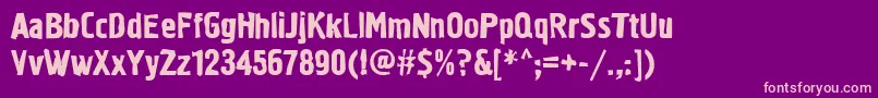 Graffiti1ctt Font – Pink Fonts on Purple Background