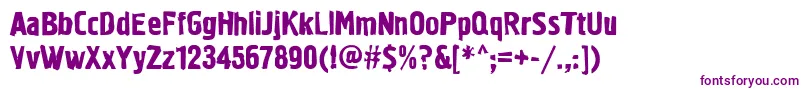 Graffiti1ctt Font – Purple Fonts on White Background
