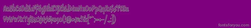 fuente Sudegnakno2 – Fuentes Grises Sobre Fondo Morado