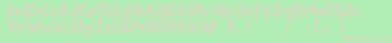 DkPusekatt Font – Pink Fonts on Green Background