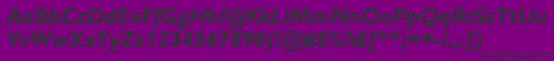 StimmellBolditalic Font – Black Fonts on Purple Background