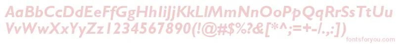 StimmellBolditalic Font – Pink Fonts on White Background