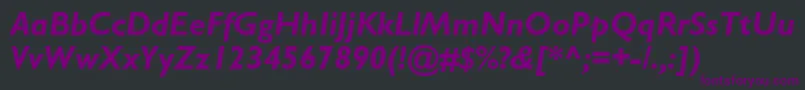 StimmellBolditalic Font – Purple Fonts on Black Background