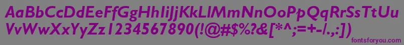 StimmellBolditalic Font – Purple Fonts on Gray Background