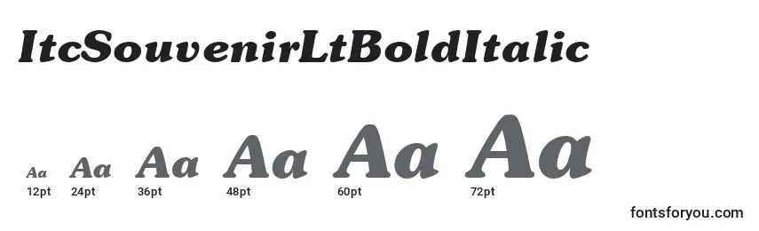 ItcSouvenirLtBoldItalic Font Sizes