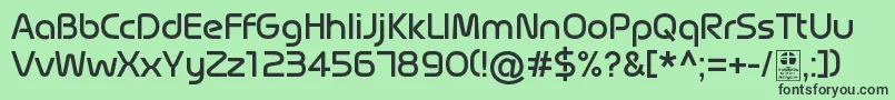 MagettasRegularDemo-Schriftart – Schwarze Schriften auf grünem Hintergrund