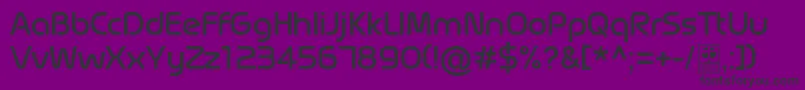 MagettasRegularDemo-Schriftart – Schwarze Schriften auf violettem Hintergrund