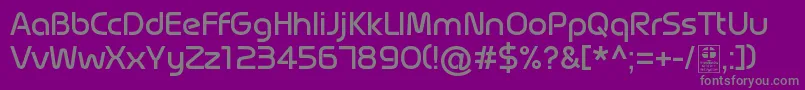 MagettasRegularDemo Font – Gray Fonts on Purple Background