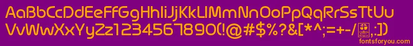 MagettasRegularDemo Font – Orange Fonts on Purple Background