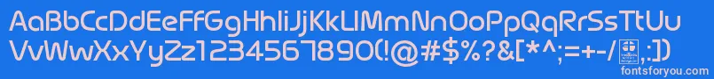 Шрифт MagettasRegularDemo – розовые шрифты на синем фоне
