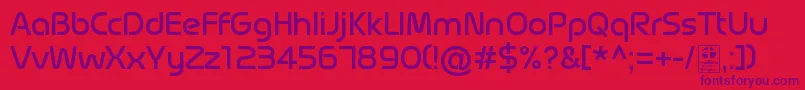 MagettasRegularDemo-Schriftart – Violette Schriften auf rotem Hintergrund
