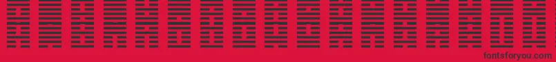 IChing-Schriftart – Schwarze Schriften auf rotem Hintergrund