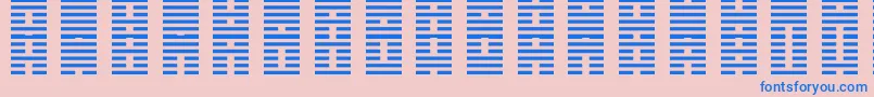 IChing-fontti – siniset fontit vaaleanpunaisella taustalla