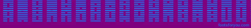 フォントIChing – 紫色の背景に青い文字