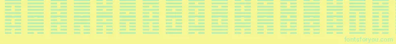 IChing Font – Green Fonts on Yellow Background