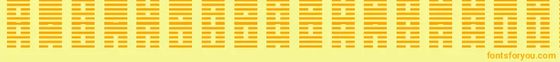 IChing Font – Orange Fonts on Yellow Background