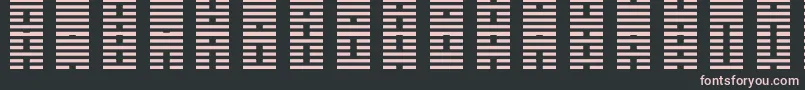 Шрифт IChing – розовые шрифты на чёрном фоне