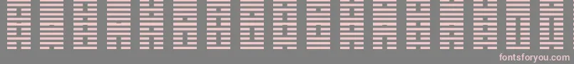フォントIChing – 灰色の背景にピンクのフォント