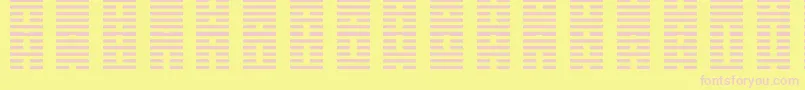 IChing-fontti – vaaleanpunaiset fontit keltaisella taustalla