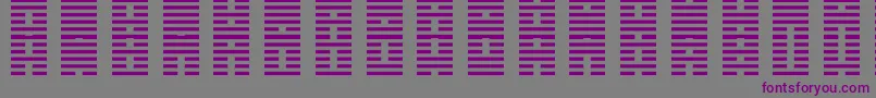 IChing-fontti – violetit fontit harmaalla taustalla