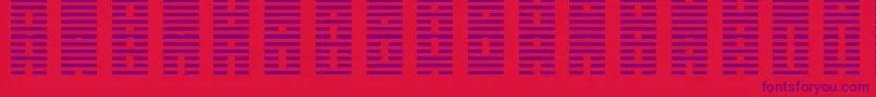IChing-fontti – violetit fontit punaisella taustalla