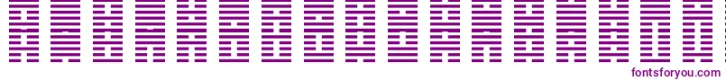 IChing-fontti – violetit fontit valkoisella taustalla