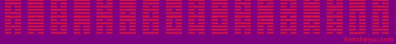 IChing-Schriftart – Rote Schriften auf violettem Hintergrund