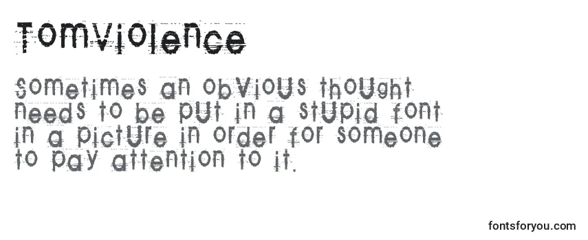 Review of the TomViolence Font